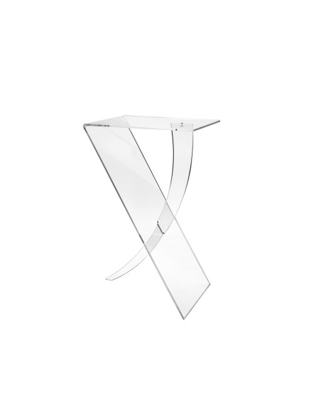 iPLEX Design - Tavolino ""SABER"" - Trasparente - 41x66x30 cm