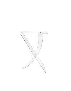 iPLEX Design - Tavolino ""SABER"" - Trasparente - 41x66x30 cm