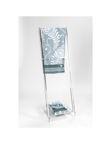 iPLEX Design - ""TOWY"" Portasciugamani Trasparente - 33x102x31 cm
