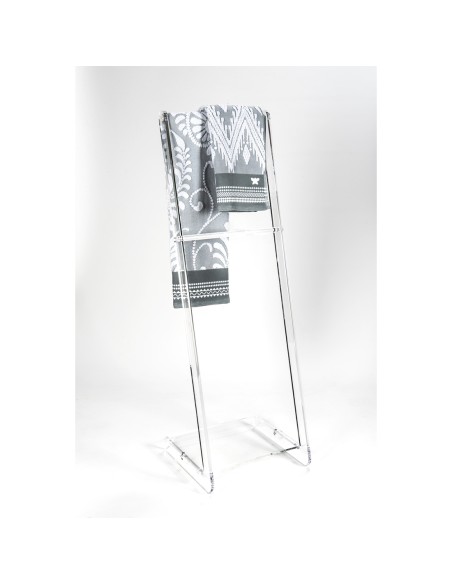 iPLEX Design - ""TOWY"" Portasciugamani Trasparente - 33x102x31 cm