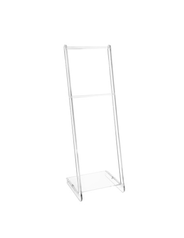iPLEX Design - ""TOWY"" Portasciugamani Trasparente - 33x102x31 cm
