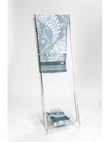 iPLEX Design - ""TOWY"" Portasciugamani Trasparente - 33x102x31 cm