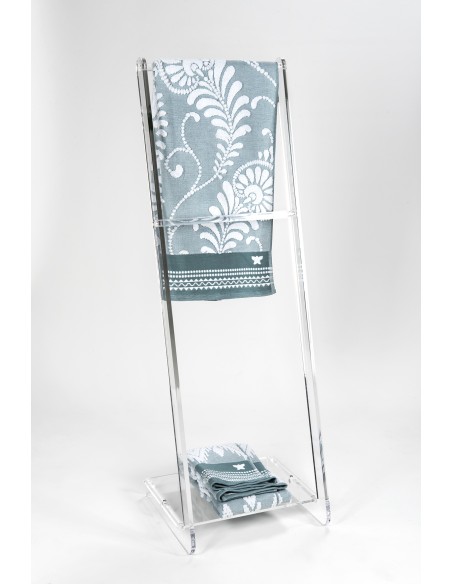 iPLEX Design - ""TOWY"" Portasciugamani Trasparente - 33x102x31 cm
