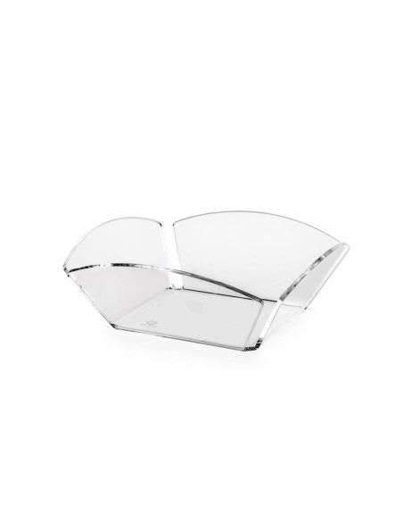 iPLEX Design - Serving Cestino Pane Trasparente in plexiglass - 21,5x10x21,5 cm