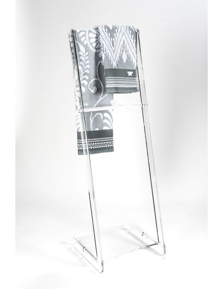 iPLEX Design - ""TOWY"" Portasciugamani Trasparente - 33x102x31 cm