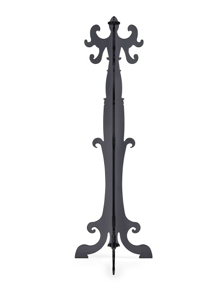 iPLEX Design - ""THONET"" Appendiabiti nero Trasparente - 56x173x56 cm