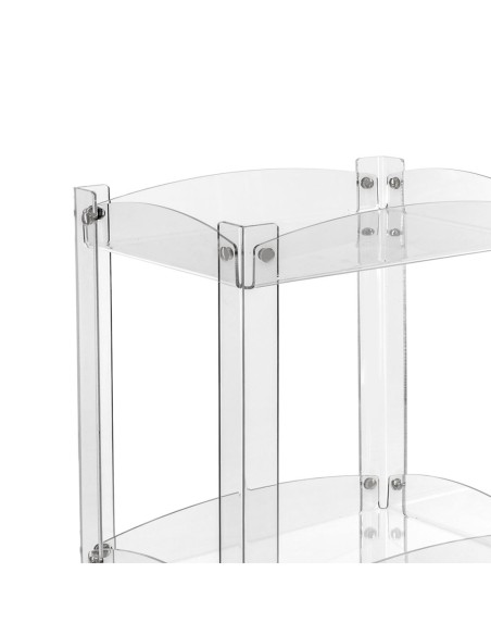 iPLEX Design - Serving Carrello Trasparente in plexiglass - 31,5x74x23,5 cm