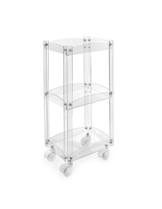 iPLEX Design - Serving Carrello Trasparente in plexiglass - 31,5x74x23,5 cm