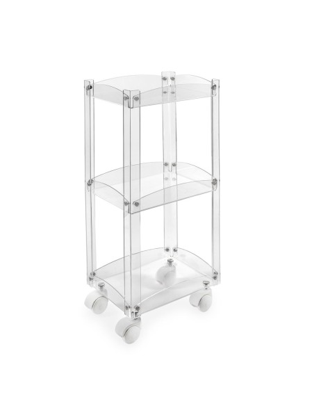 iPLEX Design - Serving Carrello Trasparente in plexiglass - 31,5x74x23,5 cm