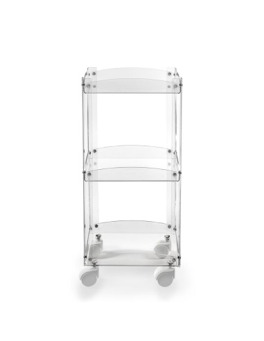 iPLEX Design - Serving Carrello Trasparente in plexiglass - 31,5x74x23,5 cm