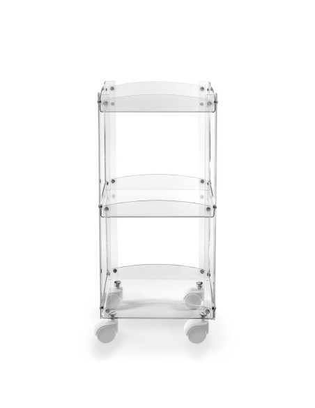 iPLEX Design - Serving Carrello Trasparente in plexiglass - 31,5x74x23,5 cm