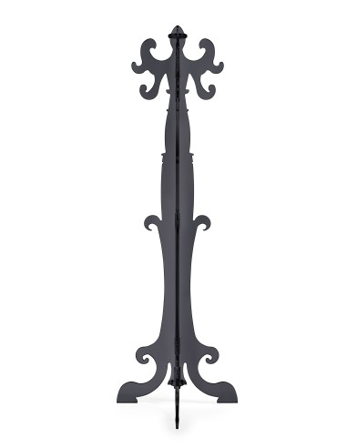 iPLEX Design - ""THONET"" Appendiabiti nero Trasparente - 56x173x56 cm