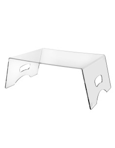 iPLEX Design - Serving Vassoio Letto Trasparente in plexiglass - 50,5x20x33 cm