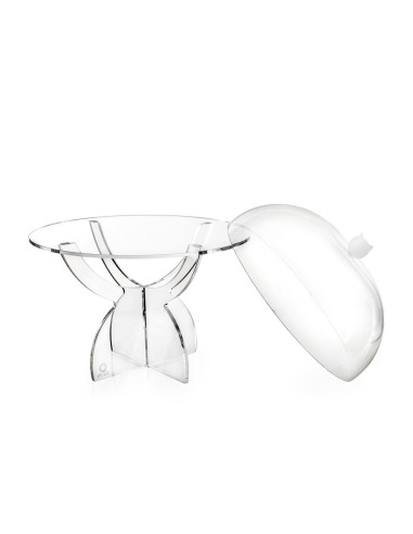 iPLEX Design - Serving Alzata Small Trasparente in plexiglass - 27x29x27 cm