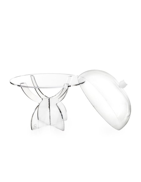 iPLEX Design - Serving Alzata Small Trasparente in plexiglass - 27x29x27 cm