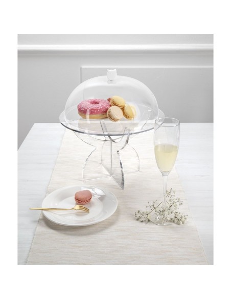 iPLEX Design - Serving Alzata Small Trasparente in plexiglass - 27x29x27 cm
