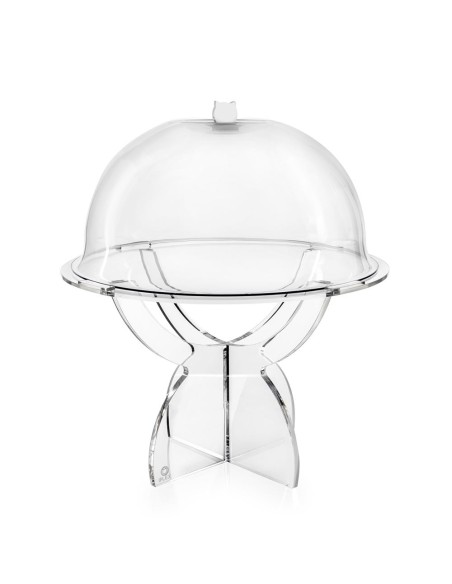 iPLEX Design - Serving Alzata Big Trasparente in plexiglass - 35x41x35 cm
