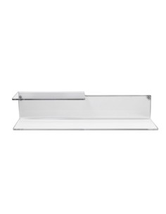 iPLEX Design - Suite Mensola L.600 Trasparente in plexiglass - 60x14x14 cm
