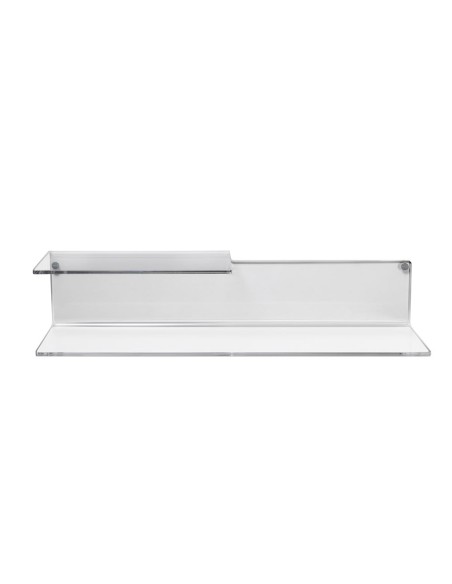 iPLEX Design - Suite Mensola L.600 Trasparente in plexiglass - 60x14x14 cm