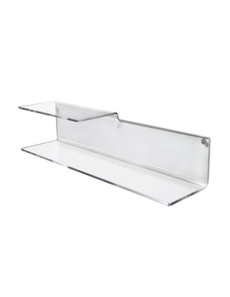 iPLEX Design - Suite Mensola L.600 Trasparente in plexiglass - 60x14x14 cm