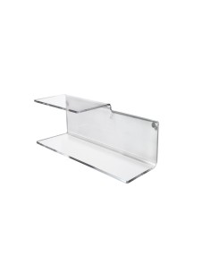 iPLEX Design - Suite Mensola L.370 Trasparente in plexiglass - 37x14x14 cm 2