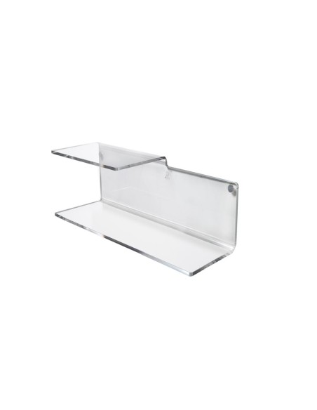 iPLEX Design - Suite Mensola L.370 Trasparente in plexiglass - 37x14x14 cm