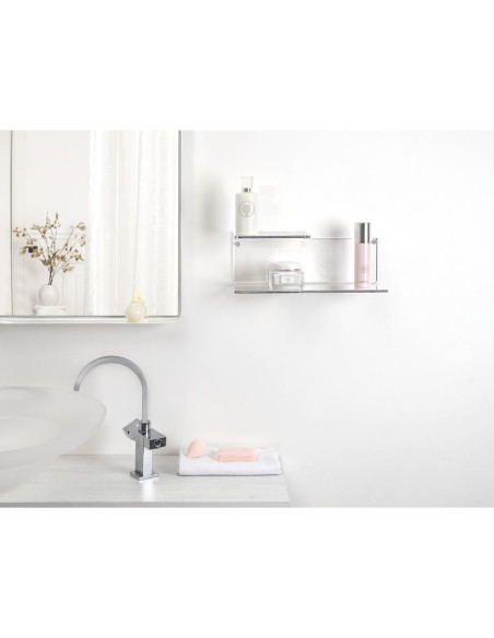 iPLEX Design - Suite Mensola L.370 Trasparente in plexiglass - 37x14x14 cm