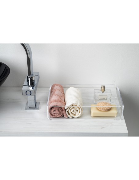 iPLEX Design - ""CLIO"" Beauty Grande Trasparente - 27x6x17 cm
