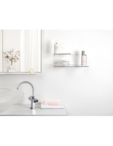 iPLEX Design - Suite Mensola L.370 Trasparente in plexiglass - 37x14x14 cm