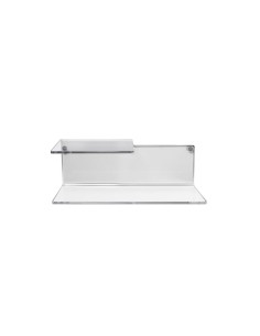 iPLEX Design - Suite Mensola L.370 Trasparente in plexiglass - 37x14x14 cm