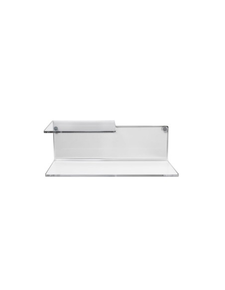 iPLEX Design - Suite Mensola L.370 Trasparente in plexiglass - 37x14x14 cm