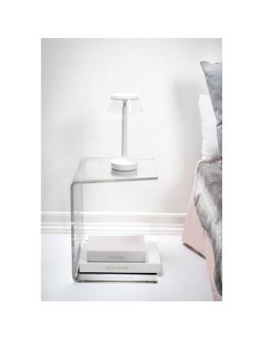 iPLEX Design - Alfred Tavolino Reverse Trasparente in plexiglass - 30x37x37 cm