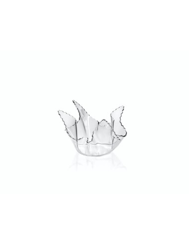 iPLEX Design - ""DRAPPEGGI Vaso Piccolo DAISY"" Trasparente - 21x14x17 cm