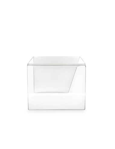 iPLEX Design - Alfred Tavolino Reverse Trasparente in plexiglass - 30x37x37 cm