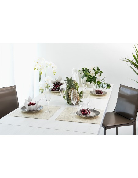 iPLEX Design - ""DRAPPEGGI Vaso Piccolo DAISY"" Trasparente - 21x14x17 cm