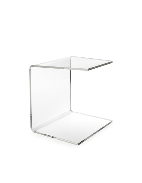 iPLEX Design - Alfred Tavolino Reverse Trasparente in plexiglass - 30x37x37 cm