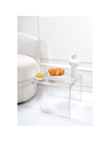 iPLEX Design - Alfred Tavolino Reverse Trasparente in plexiglass - 30x37x37 cm