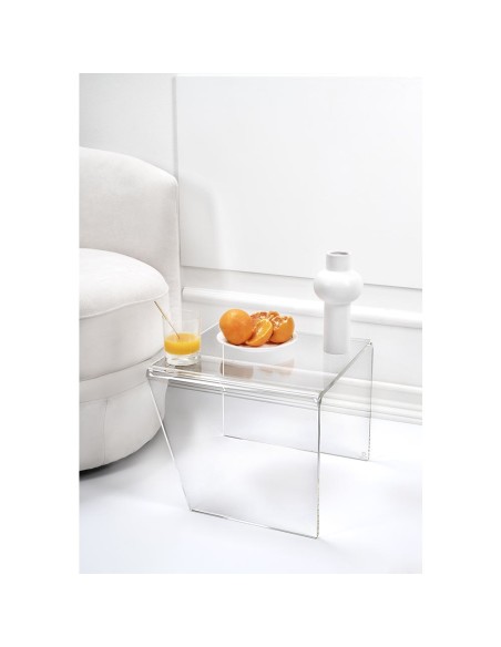 iPLEX Design - Alfred Tavolino Reverse Trasparente in plexiglass - 30x37x37 cm