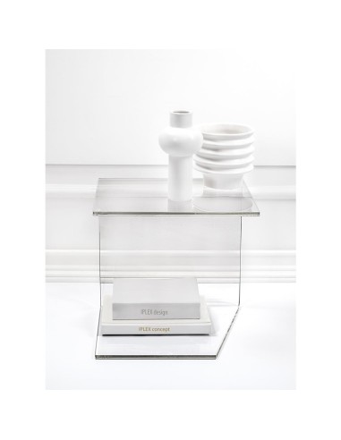 iPLEX Design - Alfred Tavolino Reverse Trasparente in plexiglass - 30x37x37 cm
