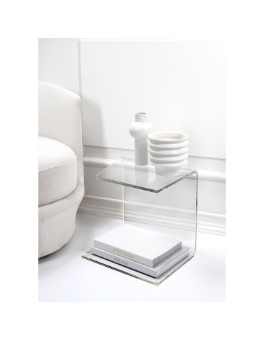 iPLEX Design - Alfred Tavolino Reverse Trasparente in plexiglass - 30x37x37 cm