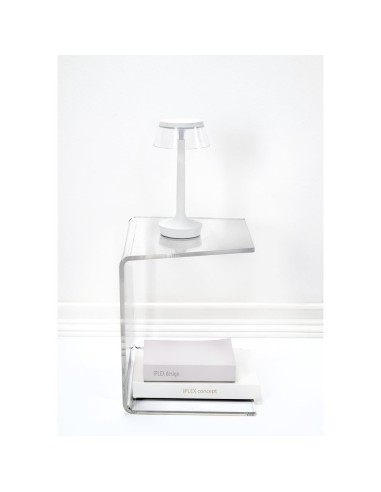 iPLEX Design - Alfred Tavolino Reverse Trasparente in plexiglass - 30x37x37 cm