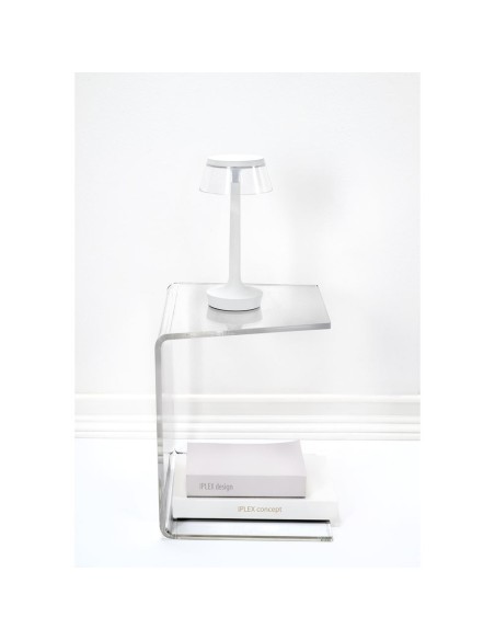 iPLEX Design - Alfred Tavolino Reverse Trasparente in plexiglass - 30x37x37 cm
