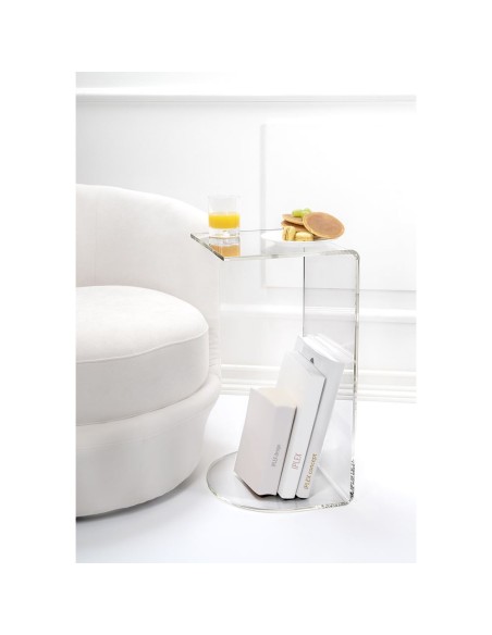 iPLEX Design - Jeffrey Tavolino Trasparente in plexiglass - 30x60x33 cm
