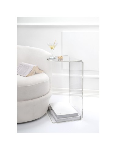 iPLEX Design - Jeffrey Tavolino Trasparente in plexiglass - 30x60x33 cm