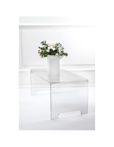 iPLEX Design - Emilio Tavolino Trasparente in plexiglass - 81x36x40 cm