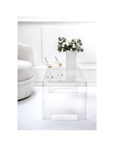iPLEX Design - Emilio Tavolino Trasparente in plexiglass - 81x36x40 cm
