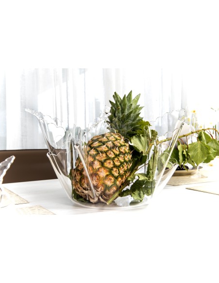 iPLEX Design - ""DRAPPEGGI Vaso DAISY"" Trasparente - 45x29x45 cm