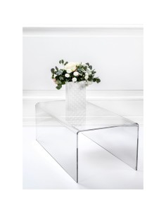 iPLEX Design - Sisto Tavolino Trasparente in plexiglass - 80x32x39 cm 2