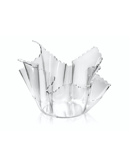iPLEX Design - ""DRAPPEGGI Vaso DAISY"" Trasparente - 45x29x45 cm