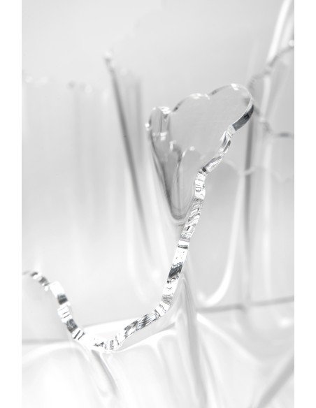 iPLEX Design - ""DRAPPEGGI Vaso DAISY"" Trasparente - 45x29x45 cm